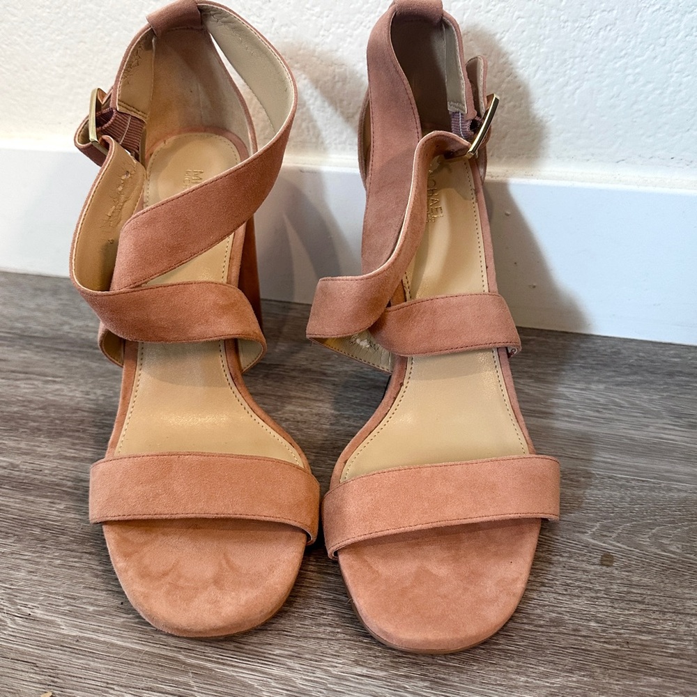 Michael Kors Pink Wedge Heeled Sandals